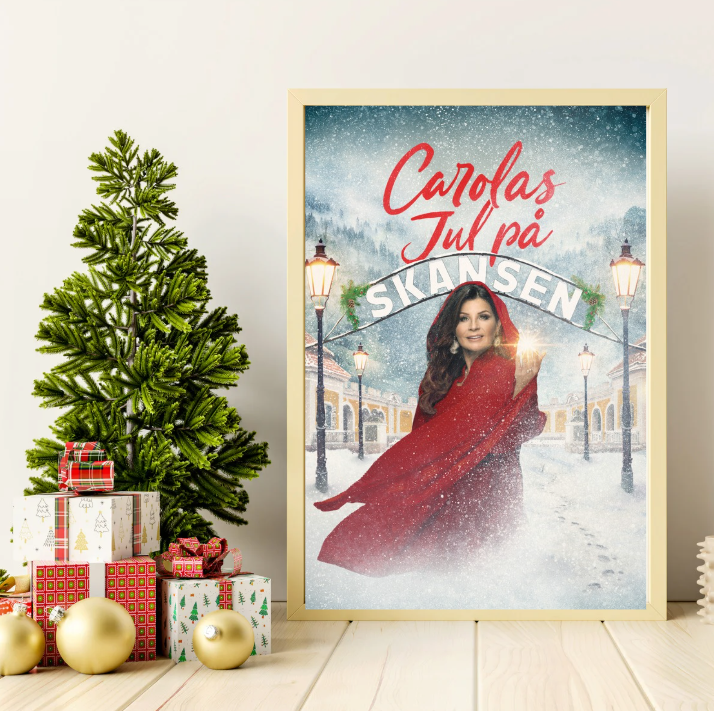 Affisch "Carolas Jul på Skansen"